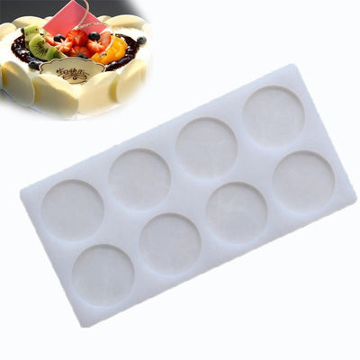 Moule silicone déco patisserie 8 cercles