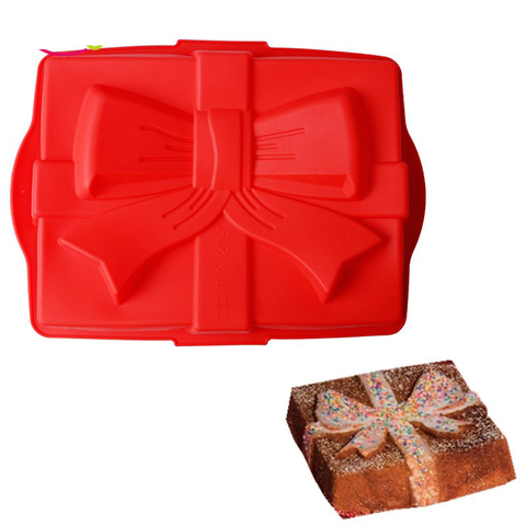 Moule silicone gâteau forme paquet cadeau rectangulaire