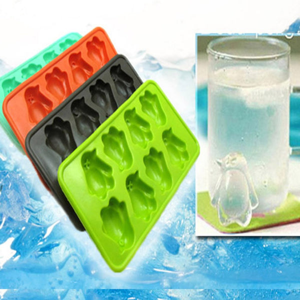 Moule à glaçons Moule à glaçons 3D en silicone de qualité alimentaire Moule  ours polaire et pingouin 