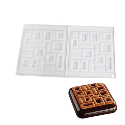 Moule silicone décor géomètrique labyrinthe