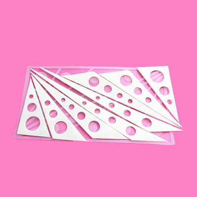 Moule silicone déco 8 triangles irréguliers