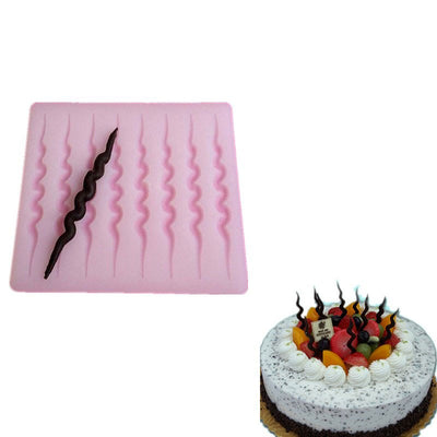 Moule silicone 8 batonnets torsadés