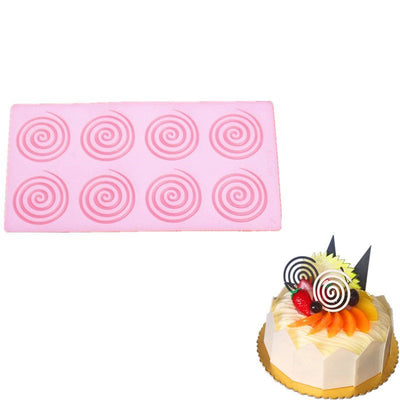 Moule silicone déco patisserie 8 sepentins