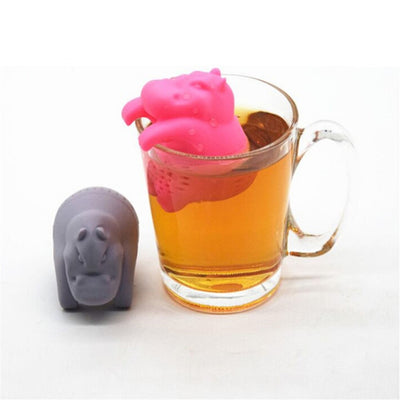 Boule à thé silicone hippopotame