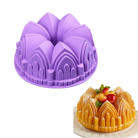 moule silicone de fête 3D architectural pour gâteau