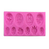 Moule silicone 10 formes effrayantes d'Halloween