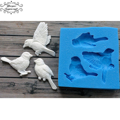 moule silicone 3 oiseaux